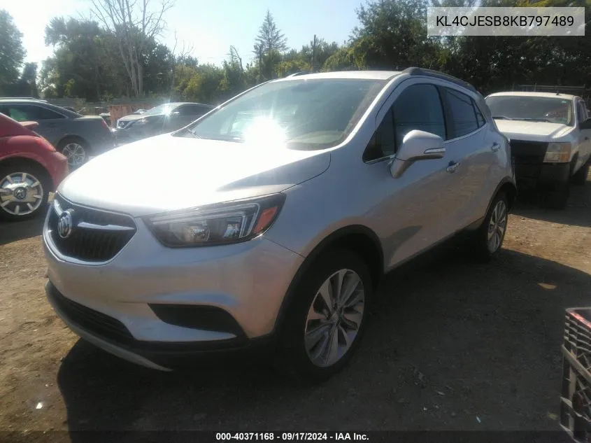 KL4CJESB8KB797489 2019 Buick Encore Awd Preferred