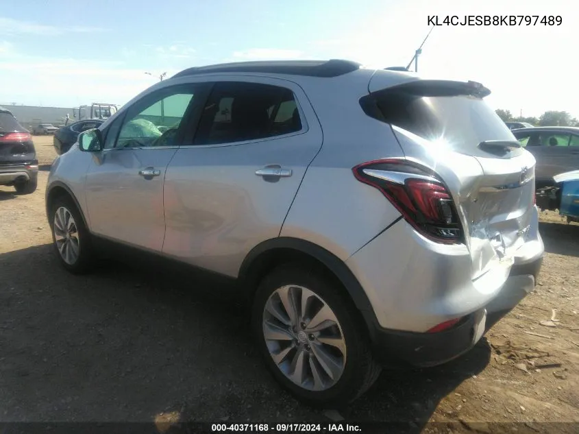 2019 Buick Encore Awd Preferred VIN: KL4CJESB8KB797489 Lot: 40371168