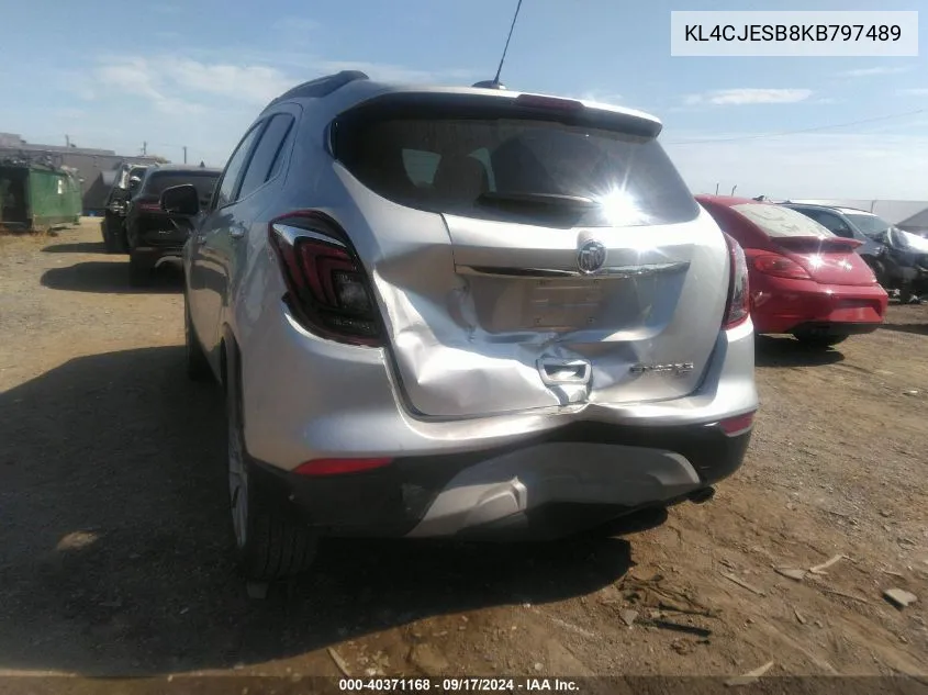 2019 Buick Encore Awd Preferred VIN: KL4CJESB8KB797489 Lot: 40371168