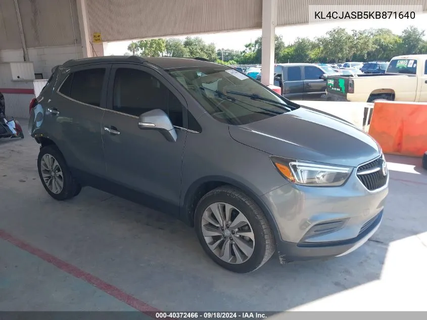 KL4CJASB5KB871640 2019 Buick Encore Preferred