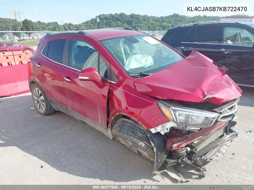 KL4CJASB7KB722470 2019 Buick Encore Fwd Preferred