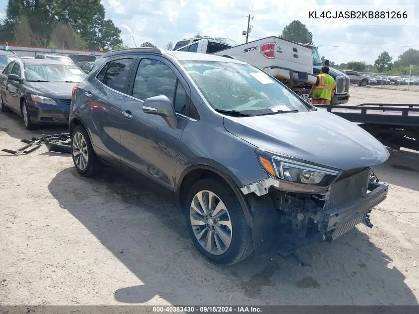 KL4CJASB2KB881266 2019 Buick Encore Fwd Preferred