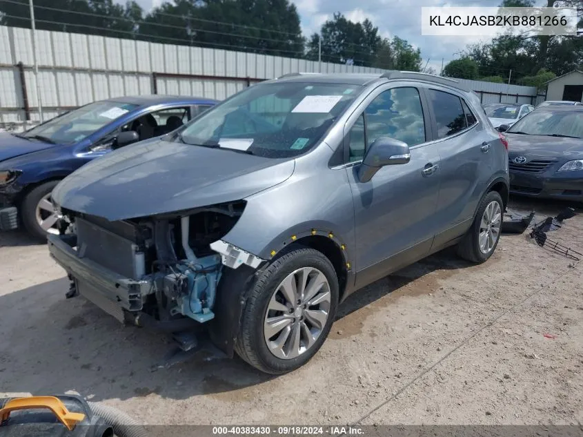 KL4CJASB2KB881266 2019 Buick Encore Fwd Preferred