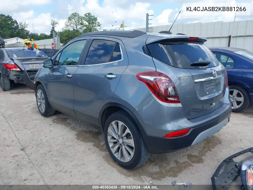 KL4CJASB2KB881266 2019 Buick Encore Fwd Preferred