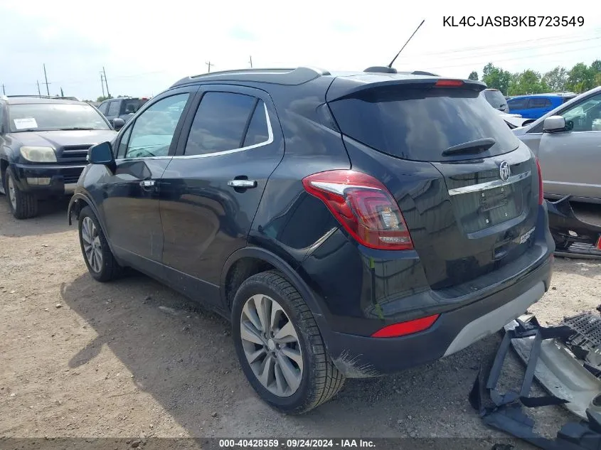 2019 Buick Encore Fwd Preferred VIN: KL4CJASB3KB723549 Lot: 40428359