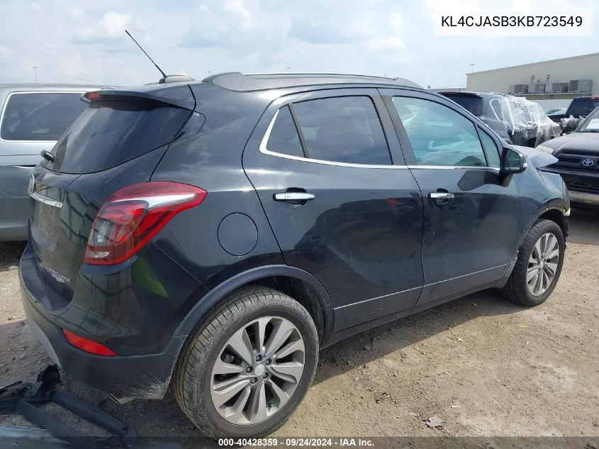 KL4CJASB3KB723549 2019 Buick Encore Fwd Preferred