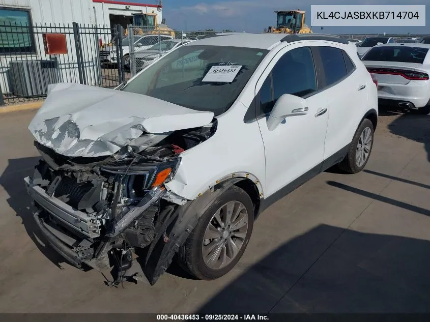 KL4CJASBXKB714704 2019 Buick Encore Fwd Preferred