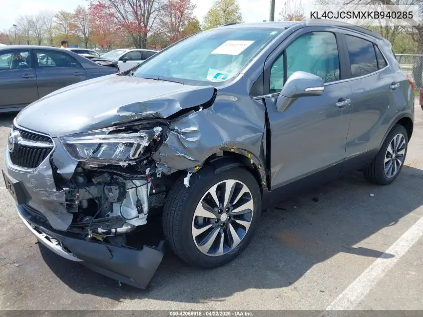 2019 Buick Encore Fwd Essence VIN: KL4CJCSMXKB940285 Lot: 42066918