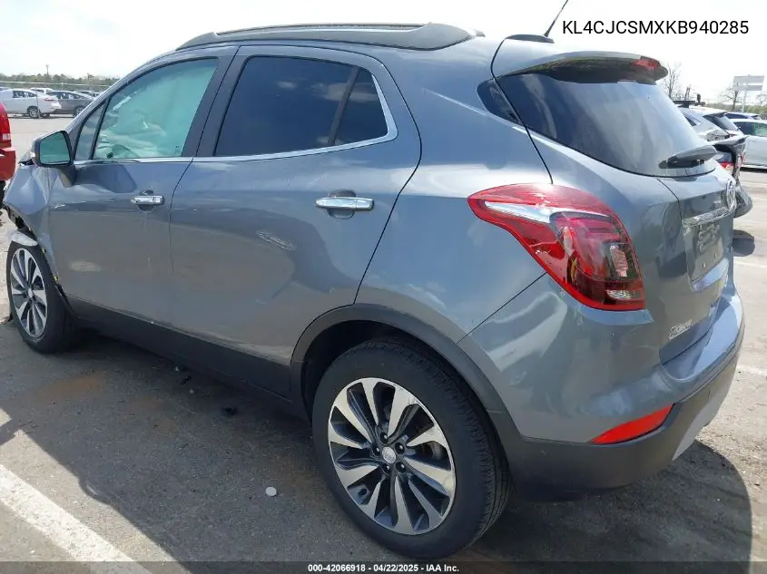 2019 Buick Encore Fwd Essence VIN: KL4CJCSMXKB940285 Lot: 42066918