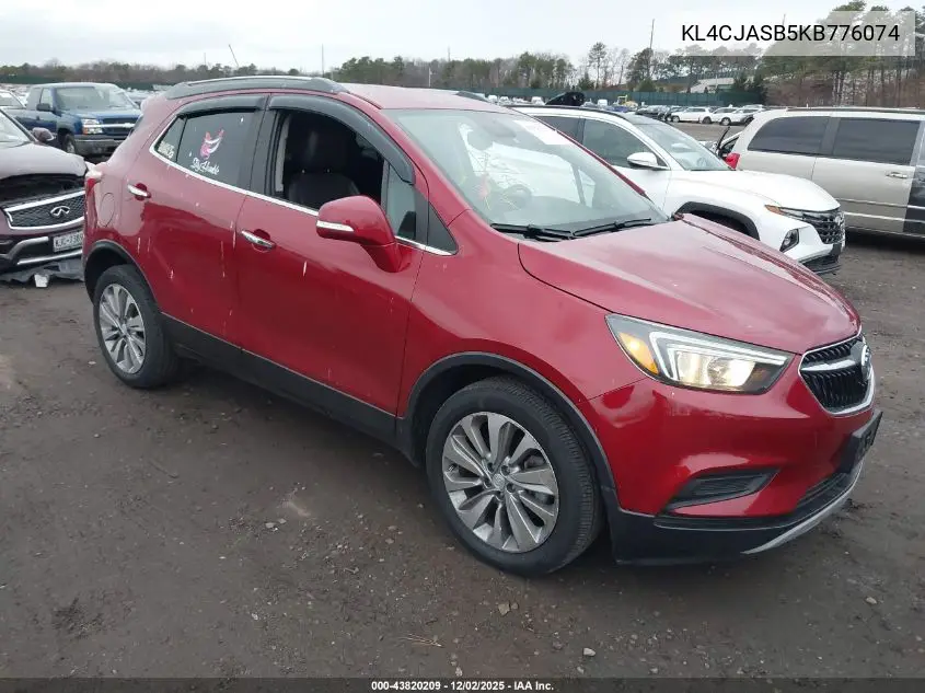 KL4CJASB5KB776074 2019 Buick Encore Fwd Preferred