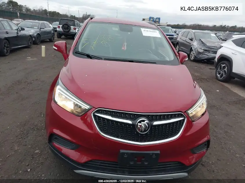 KL4CJASB5KB776074 2019 Buick Encore Fwd Preferred