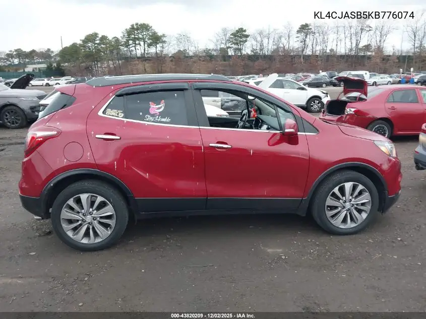 KL4CJASB5KB776074 2019 Buick Encore Fwd Preferred