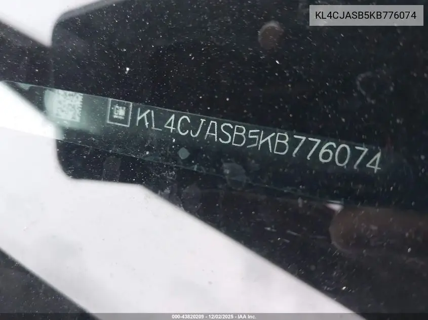 KL4CJASB5KB776074 2019 Buick Encore Fwd Preferred