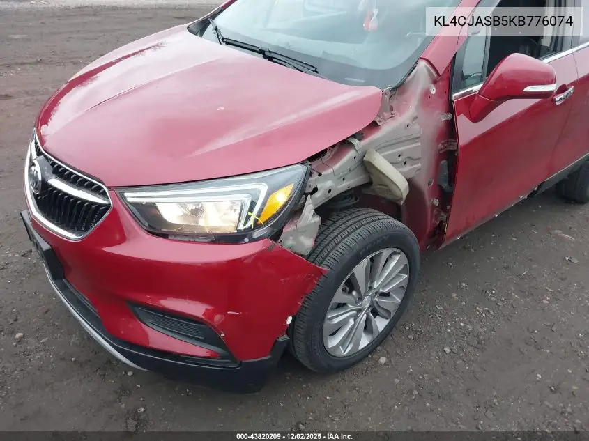 KL4CJASB5KB776074 2019 Buick Encore Fwd Preferred