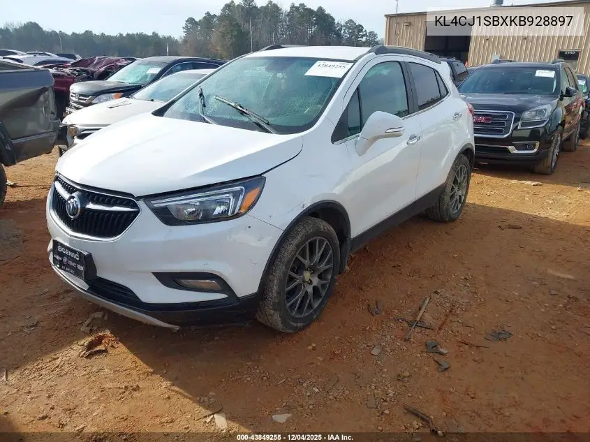 KL4CJ1SBXKB928897 2019 Buick Encore Fwd Sport Touring