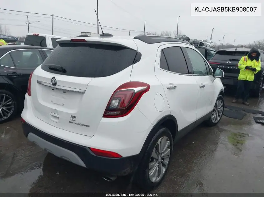 KL4CJASB5KB908007 2019 Buick Encore Fwd Preferred