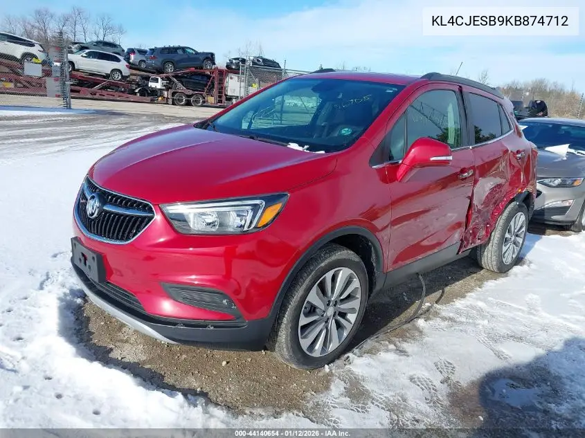 KL4CJESB9KB874712 2019 Buick Encore Awd Preferred