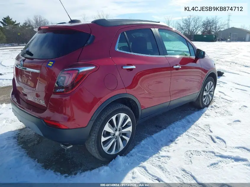 KL4CJESB9KB874712 2019 Buick Encore Awd Preferred