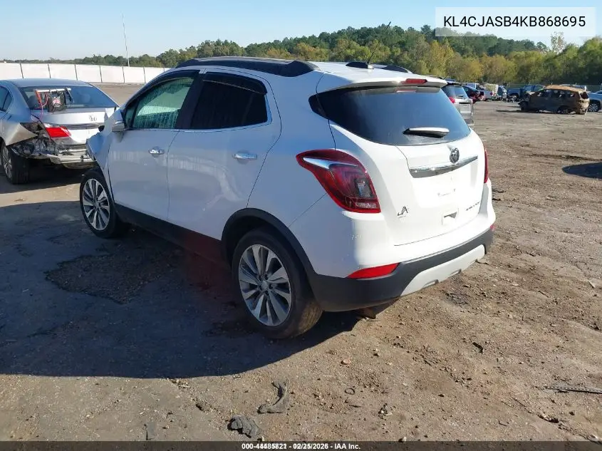 KL4CJASB4KB868695 2019 Buick Encore Fwd Preferred