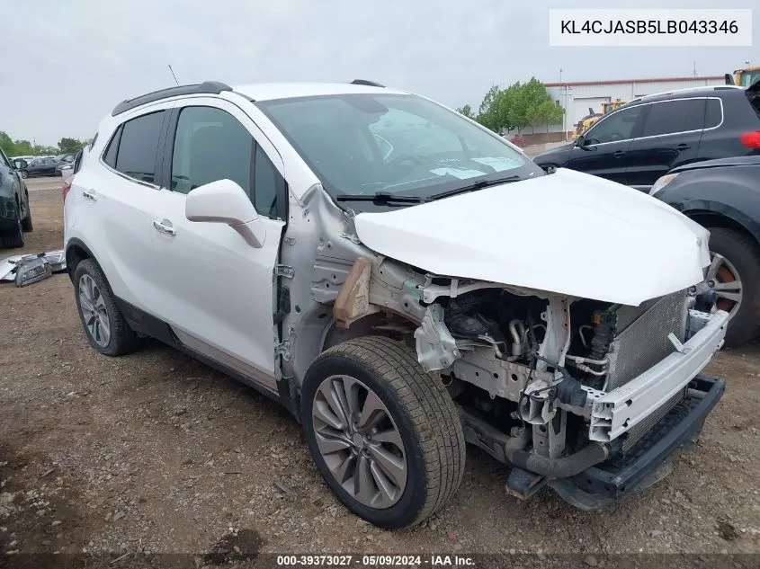 KL4CJASB5LB043346 2020 Buick Encore Fwd Preferred