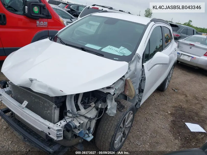 KL4CJASB5LB043346 2020 Buick Encore Fwd Preferred