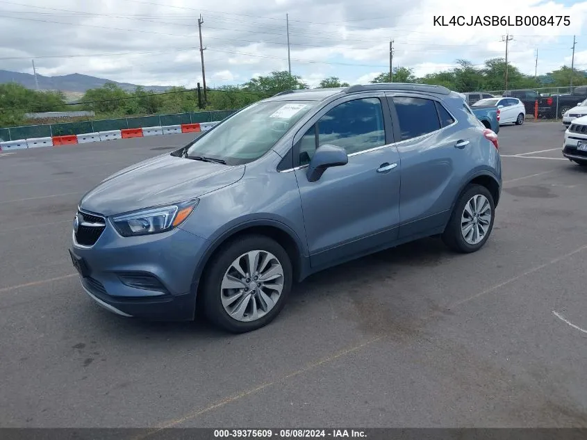 KL4CJASB6LB008475 2020 Buick Encore Fwd Preferred