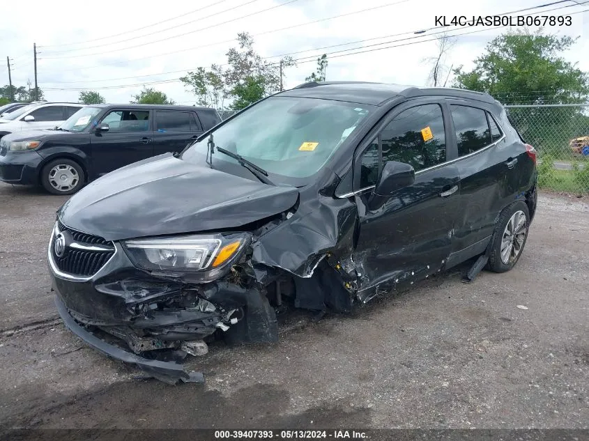 KL4CJASB0LB067893 2020 Buick Encore Fwd Preferred