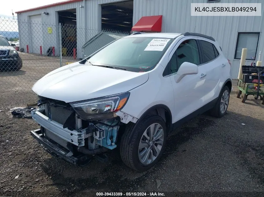 KL4CJESBXLB049294 2020 Buick Encore Awd Preferred