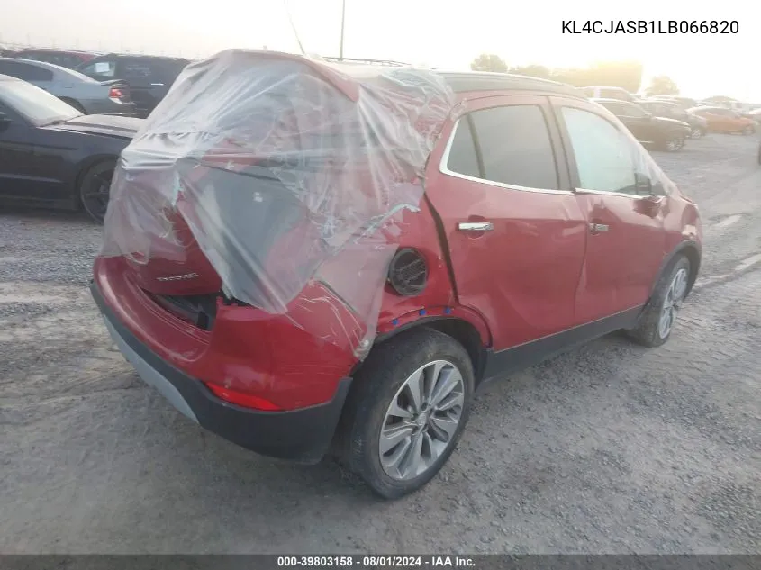 2020 Buick Encore VIN: KL4CJASB1LB066820 Lot: 39803158