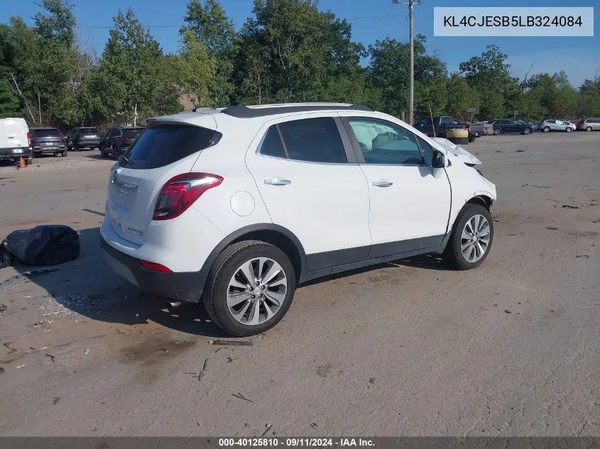 2020 Buick Encore Awd Preferred VIN: KL4CJESB5LB324084 Lot: 40125810