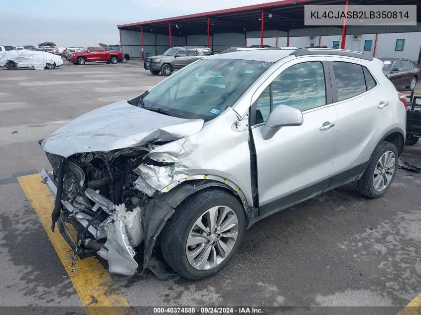 2020 Buick Encore Preferred VIN: KL4CJASB2LB350814 Lot: 40374588