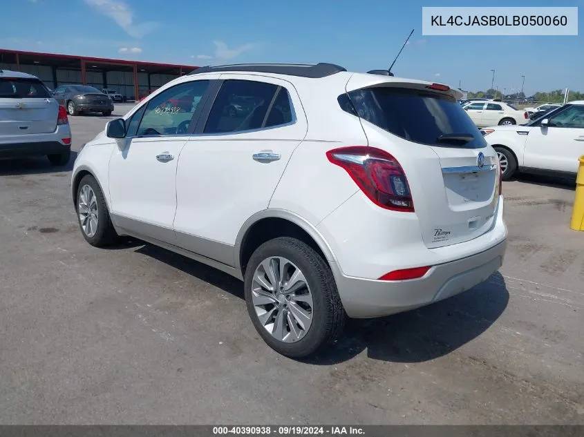 2020 Buick Encore Fwd Preferred VIN: KL4CJASB0LB050060 Lot: 40390938