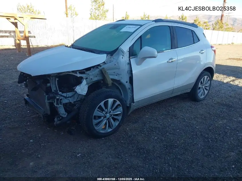 KL4CJESBOLBO25358 2020 Buick Encore Awd Preferred