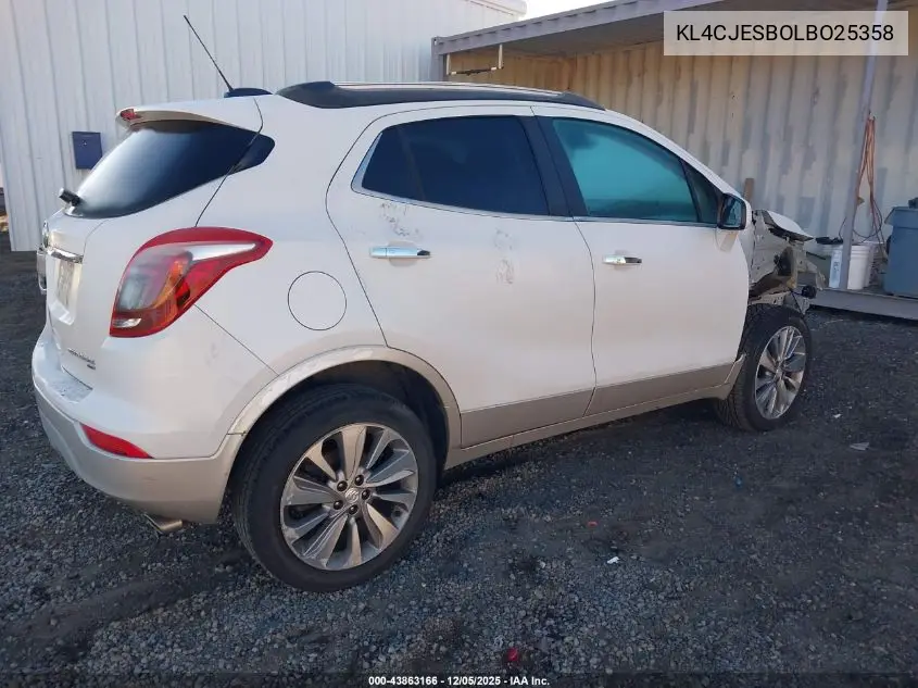 KL4CJESBOLBO25358 2020 Buick Encore Awd Preferred