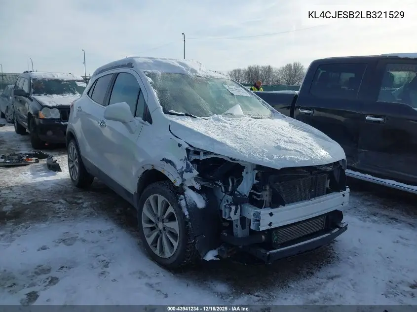 KL4CJESB2LB321529 2020 Buick Encore Awd Preferred