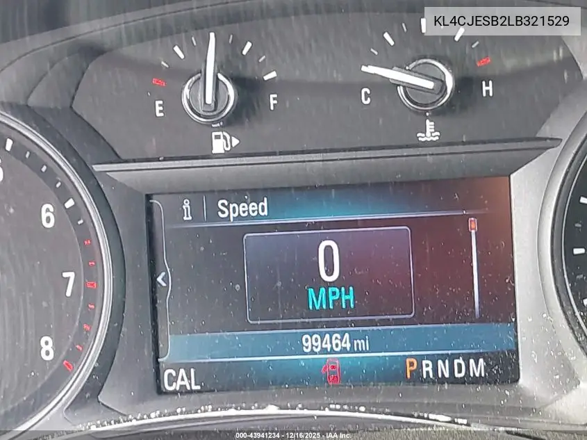 KL4CJESB2LB321529 2020 Buick Encore Awd Preferred