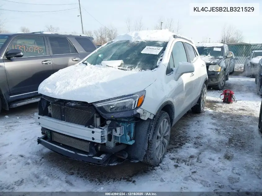KL4CJESB2LB321529 2020 Buick Encore Awd Preferred