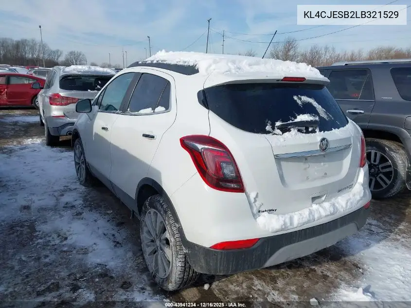 KL4CJESB2LB321529 2020 Buick Encore Awd Preferred