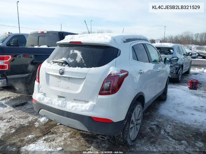 KL4CJESB2LB321529 2020 Buick Encore Awd Preferred