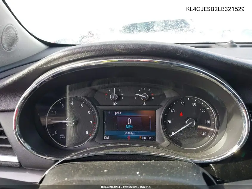 KL4CJESB2LB321529 2020 Buick Encore Awd Preferred