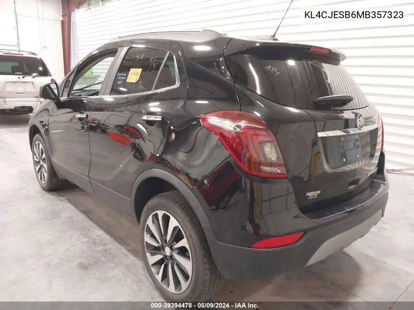 2021 Buick Encore Awd Preferred VIN: KL4CJESB6MB357323 Lot: 39394478