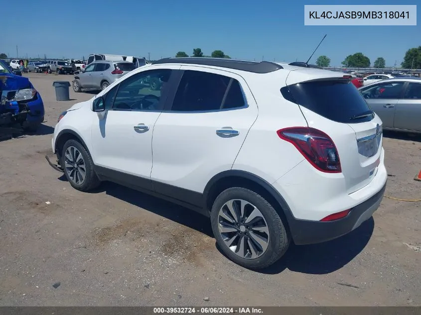 2021 Buick Encore Fwd Preferred VIN: KL4CJASB9MB318041 Lot: 39532724