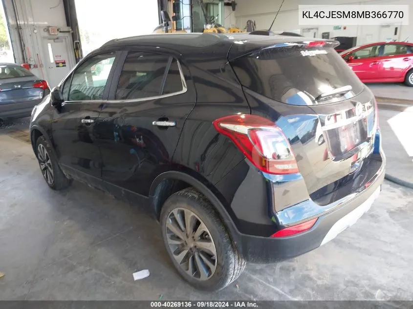 2021 Buick Encore Awd Preferred VIN: KL4CJESM8MB366770 Lot: 40269136