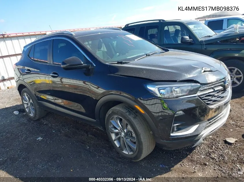 2021 Buick Encore VIN: KL4MMES17MB098376 Lot: 40332356