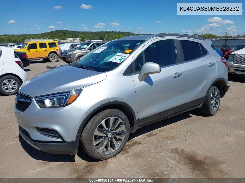 KL4CJASB0MB328232 2021 Buick Encore Fwd Preferred