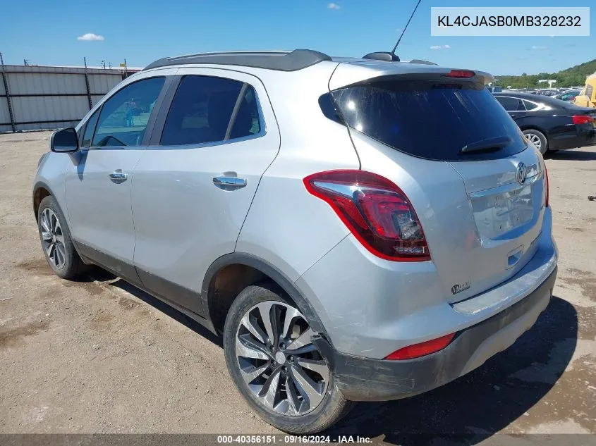 2021 Buick Encore Fwd Preferred VIN: KL4CJASB0MB328232 Lot: 40356151