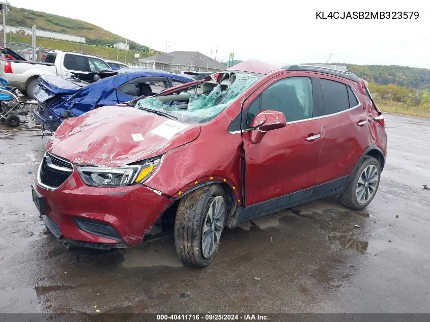 KL4CJASB2MB323579 2021 Buick Encore Fwd Preferred