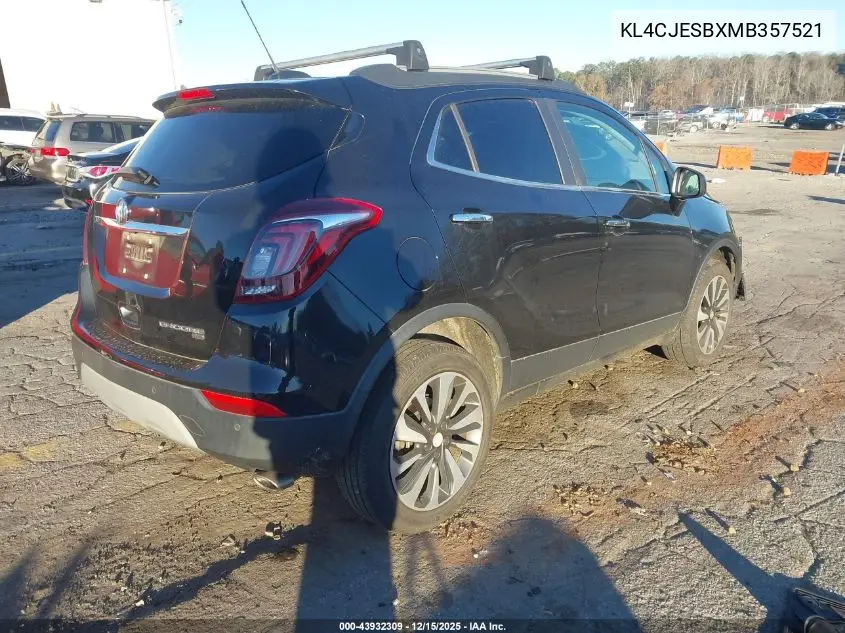 KL4CJESBXMB357521 2021 Buick Encore Awd Preferred