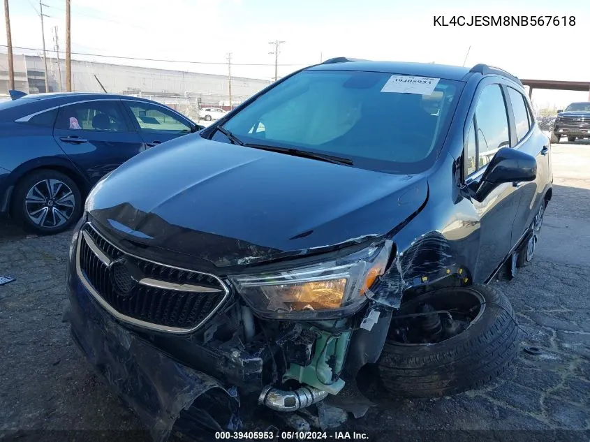 2022 Buick Encore Awd Preferred VIN: KL4CJESM8NB567618 Lot: 39405953