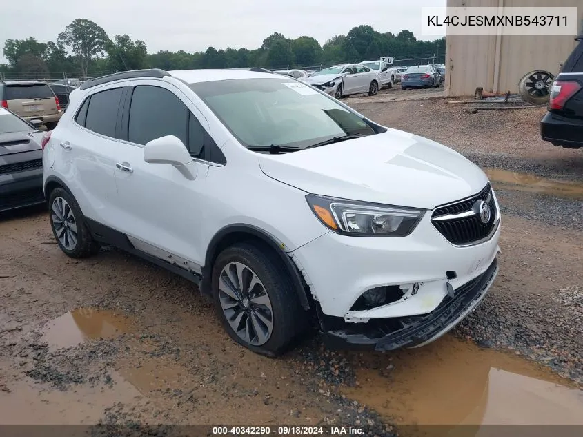 2022 Buick Encore Preferred VIN: KL4CJESMXNB543711 Lot: 40342290